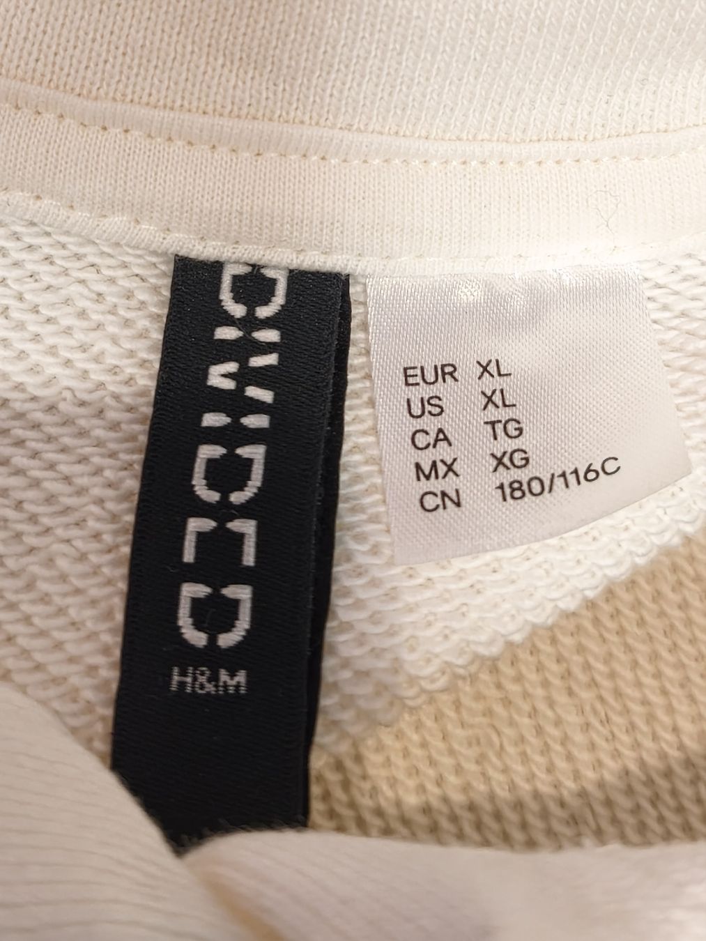 H&M Maglioni & Felpe: Cremiger Pullover mit Kragen "Belle Ame" Gr. XL Frühling – Usato da Emmetten venduto da SecondhandSiska 3