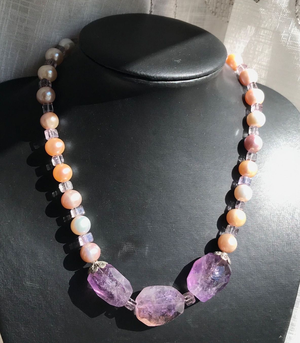 Catenine: Süsswasserperlen, Amethyst Collier NEU – Nuovo (secondo la descrizione) da Basel venduto da Chili007 9