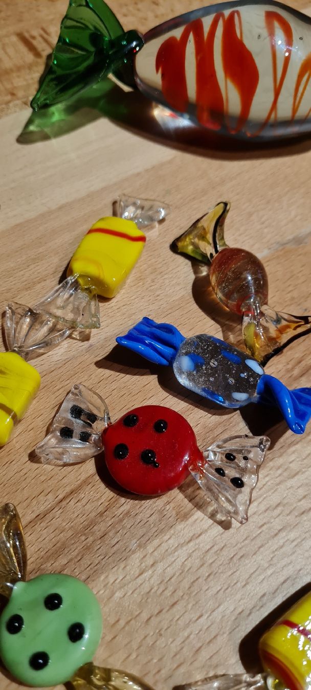 Murano Tutte le decorazioni: Murano Glasbonbons, farbenfroh – Nuovo (secondo la descrizione) da Münsingen venduto da Cuci31 3