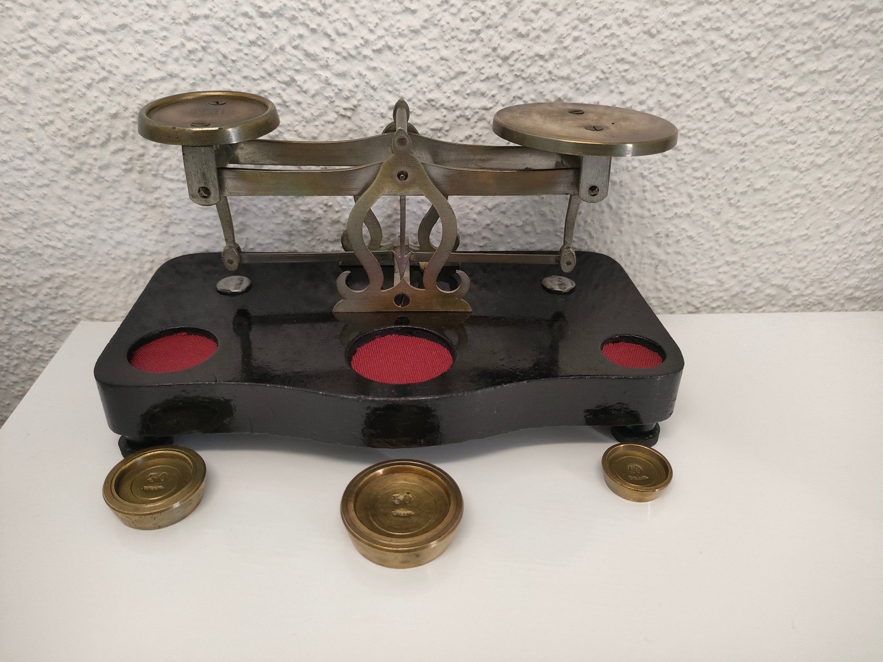 Altra tecnologia per ufficio: Vintage Messing Briefwaage mit Gewichten – Usato da Dietikon venduto da Tucumano1981 5