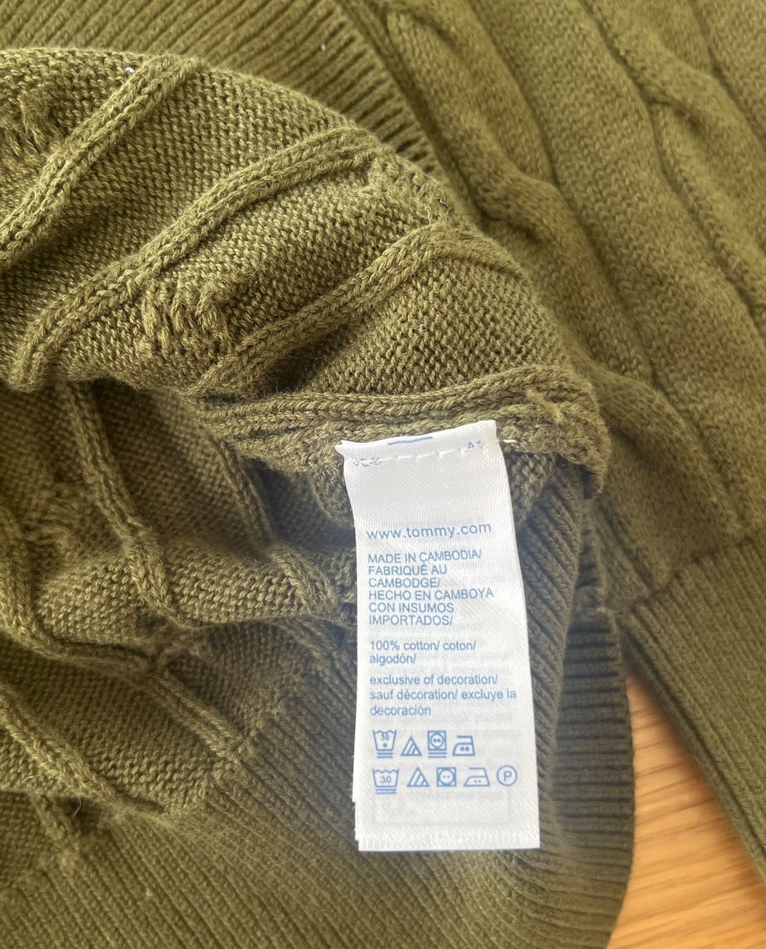 Tommy Hilfiger Maglioni & Felpe: Tommy Hilfiger Pullover Strickpullover Khaki Gr. XS – Usato da Zollikofen venduto da Michel_A 2