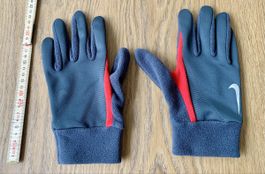 Gants Nike gris-rouge