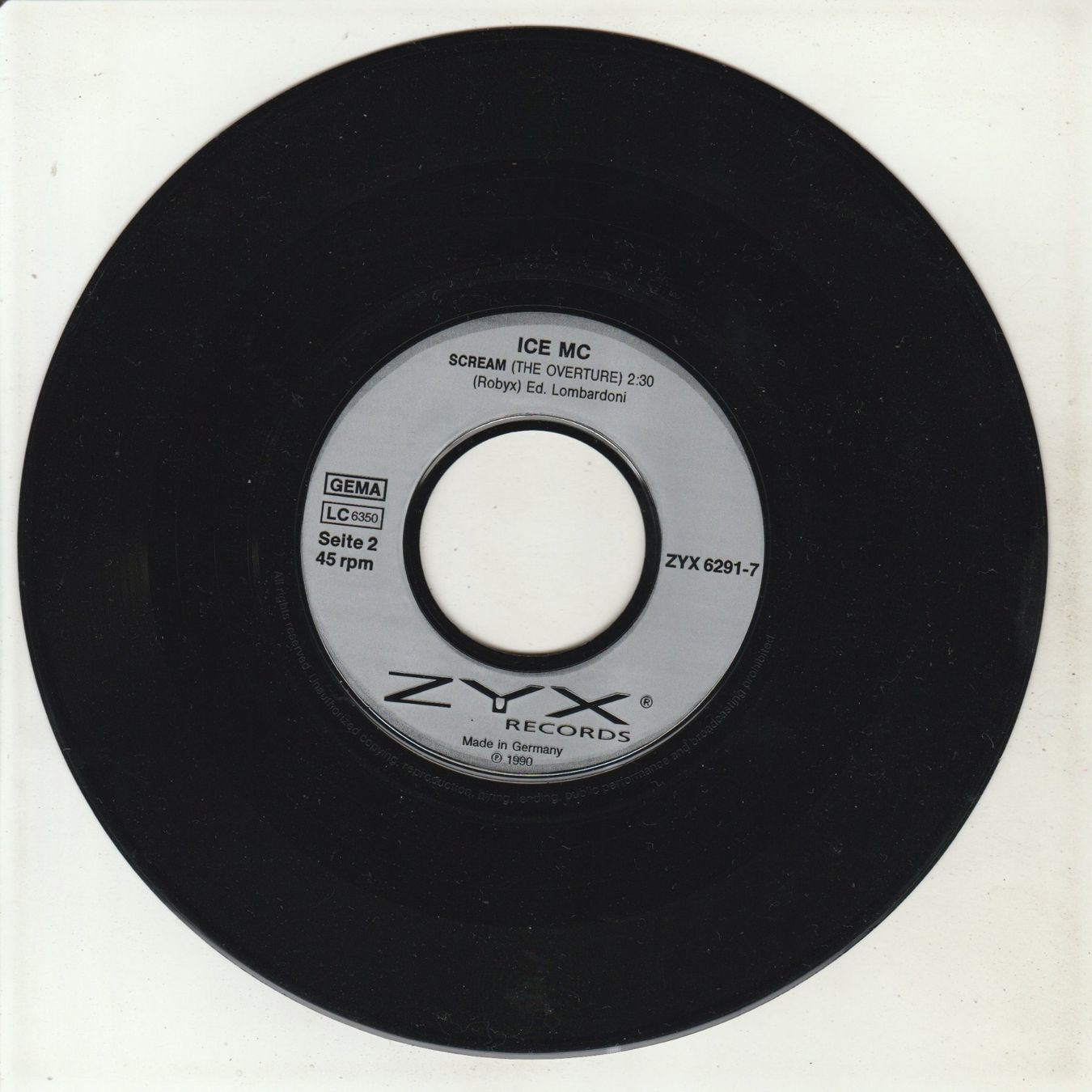 Vinyles: Ice MC - Scream 7" Vinyl 1990 – D'occasion à Tübach par JamesStone 3