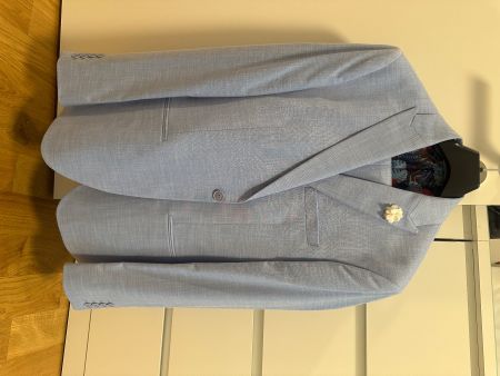 ISAAC DEWHIRST Anzug hellblau Grösse 50 neu