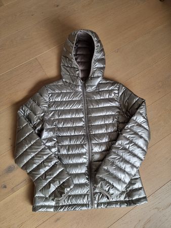 Steppjacke silber-beige Gr. M neuwertig