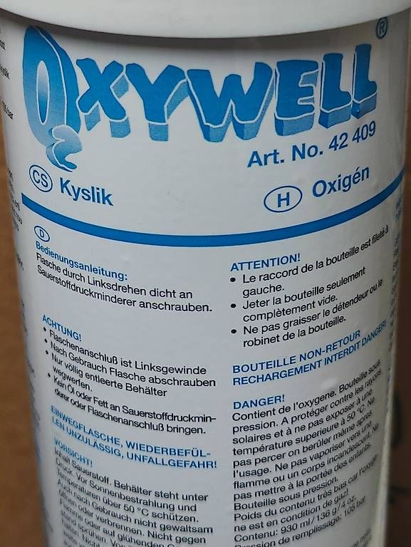 Küchengeräte: 5x 930ml Oxywell Patronen – Neu (gemäss Beschreibung) aus Stäfa von TBStaefa