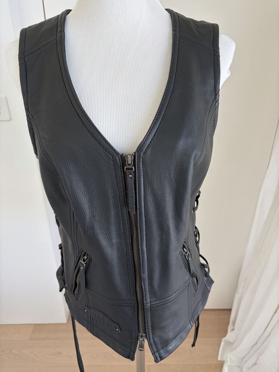Harley-Davidson Gilet & Giacche senza maniche: Harley Davidson Lederweste – Nuovo (secondo la descrizione) da Triboltingen venduto da Sunshine073