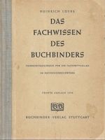 Das Fachwissen des Buchbinders 1950