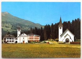 Lenzerheide, 1500 m ü.M., Kath. Kirche, Schulhaus