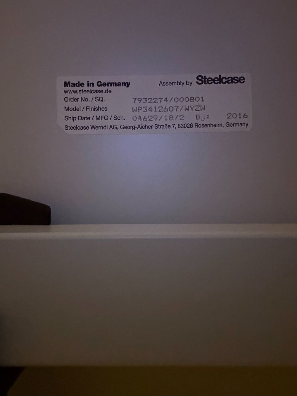 Steelcase Bureaux: Schreibtisch Steelcase inkl. Rollcontainer – D'occasion à Allschwil par RWest 2