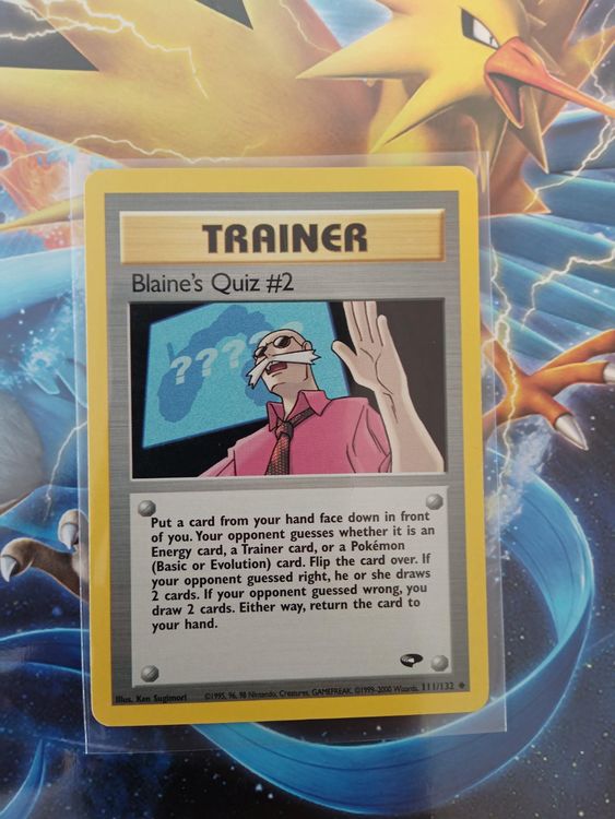 Blaine's Quiz #2 - Vintage Pokémon TCG Karte | Kaufen auf Ricardo