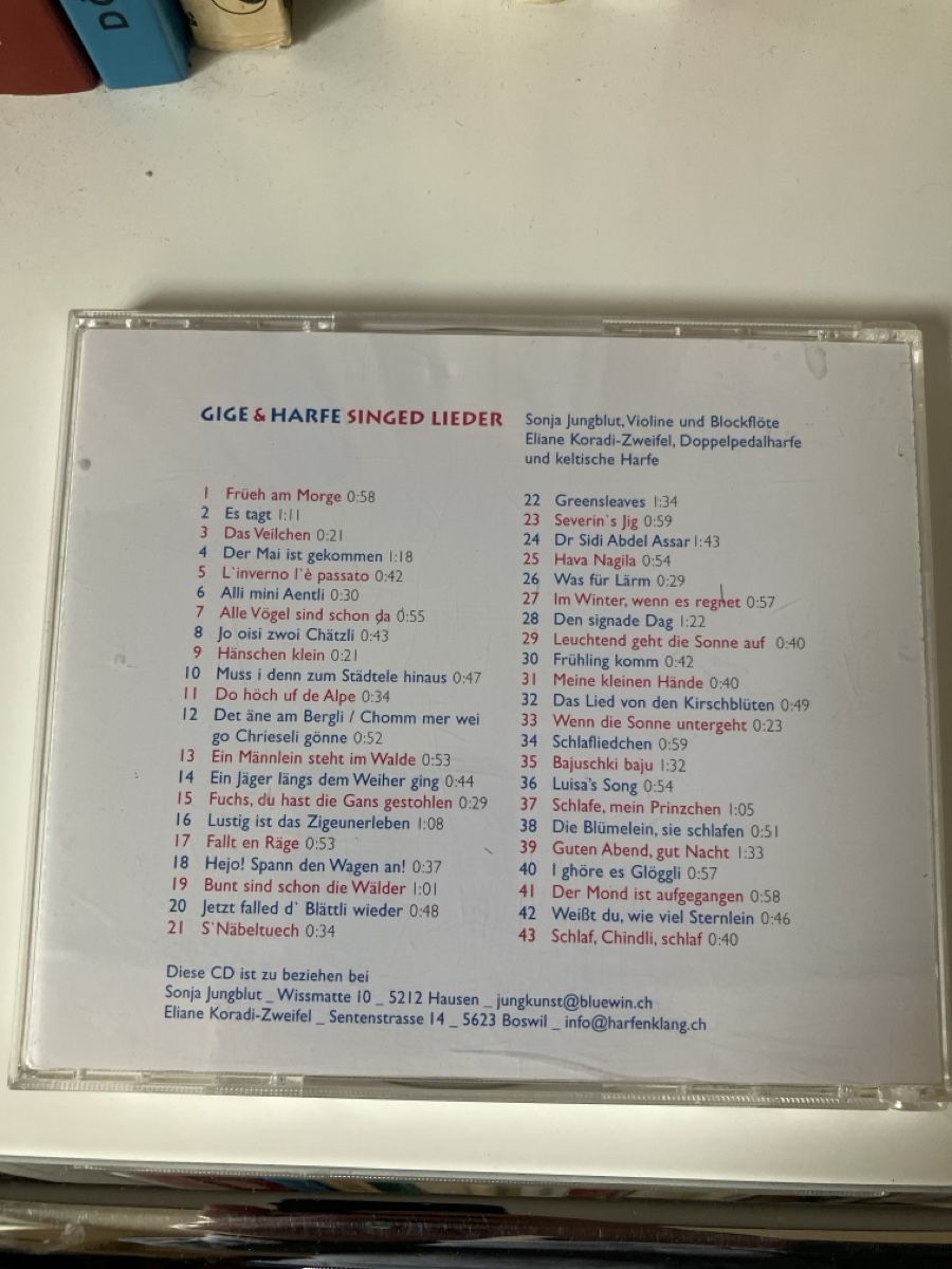 CD: Kinder-CD "Gige & Harfe singed Lieder" - Winterzauber! – Usato da Zürich venduto da konradkuhn 1