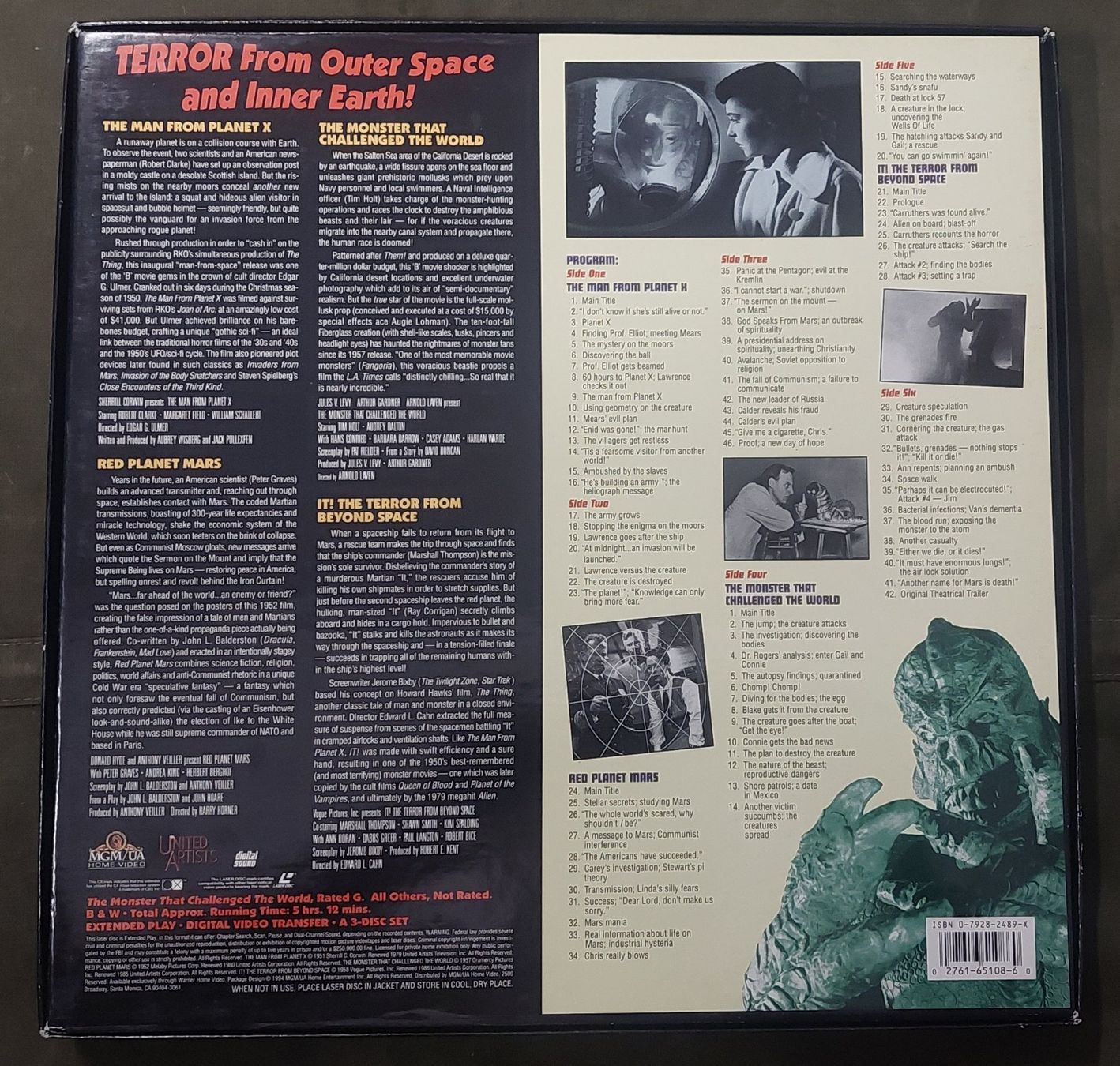 Alle DVDs: Laserdisc NTSC Sci-Fi, 3 discs coffret – Gebraucht aus Chapelle-s-Moudon von gerryp 1