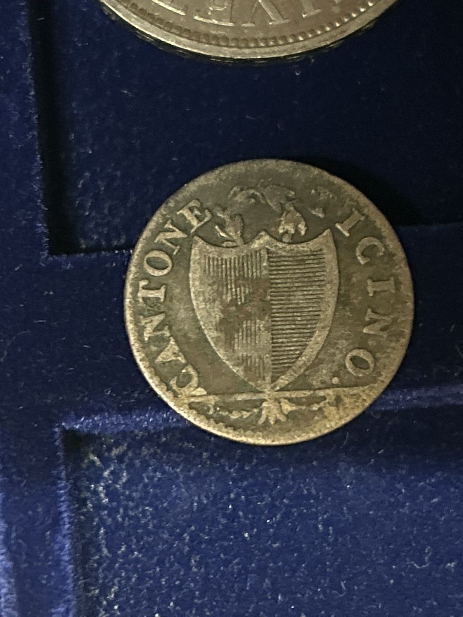 Tutti le monete: Soldi Tre 1813 Cantone Ticino – Usato da Aurigeno venduto da brickticino 1