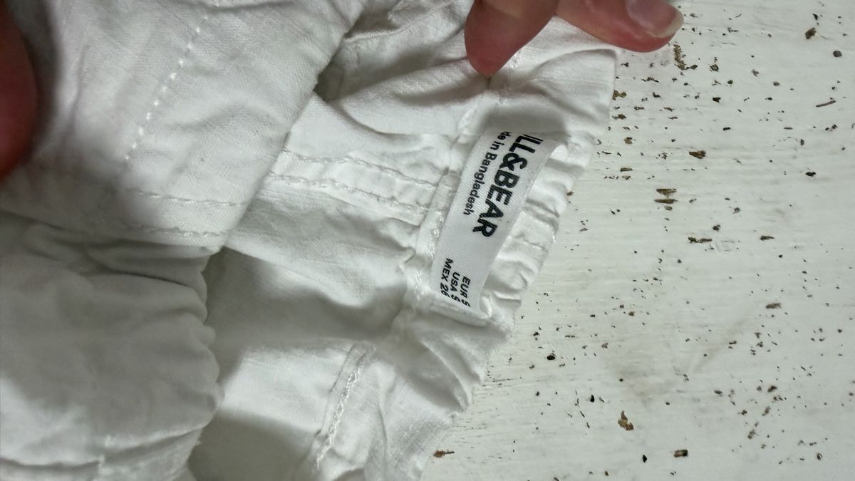 Pull&Bear Pantaloni: White Pull&Bear cotton cargo pants  Size S – Usato da Knonau venduto da Grapesvintage 2