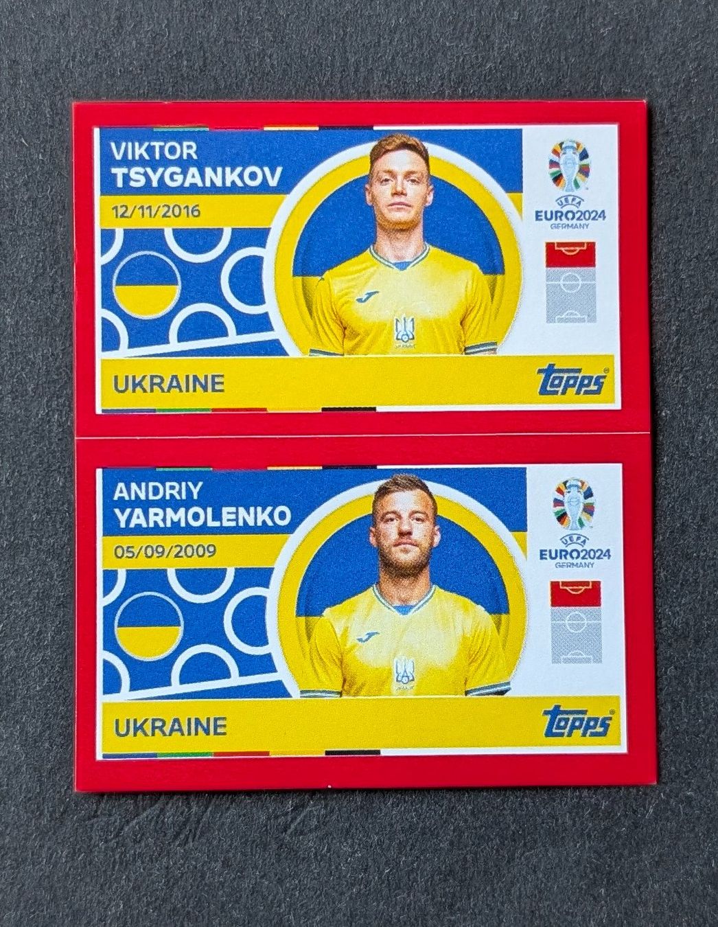 Topps Carte collezionabili: Topps EM 2024--UKR 12/13 – Nuovo e nell'imballaggio originale da Hittnau venduto da stamps_and_coins