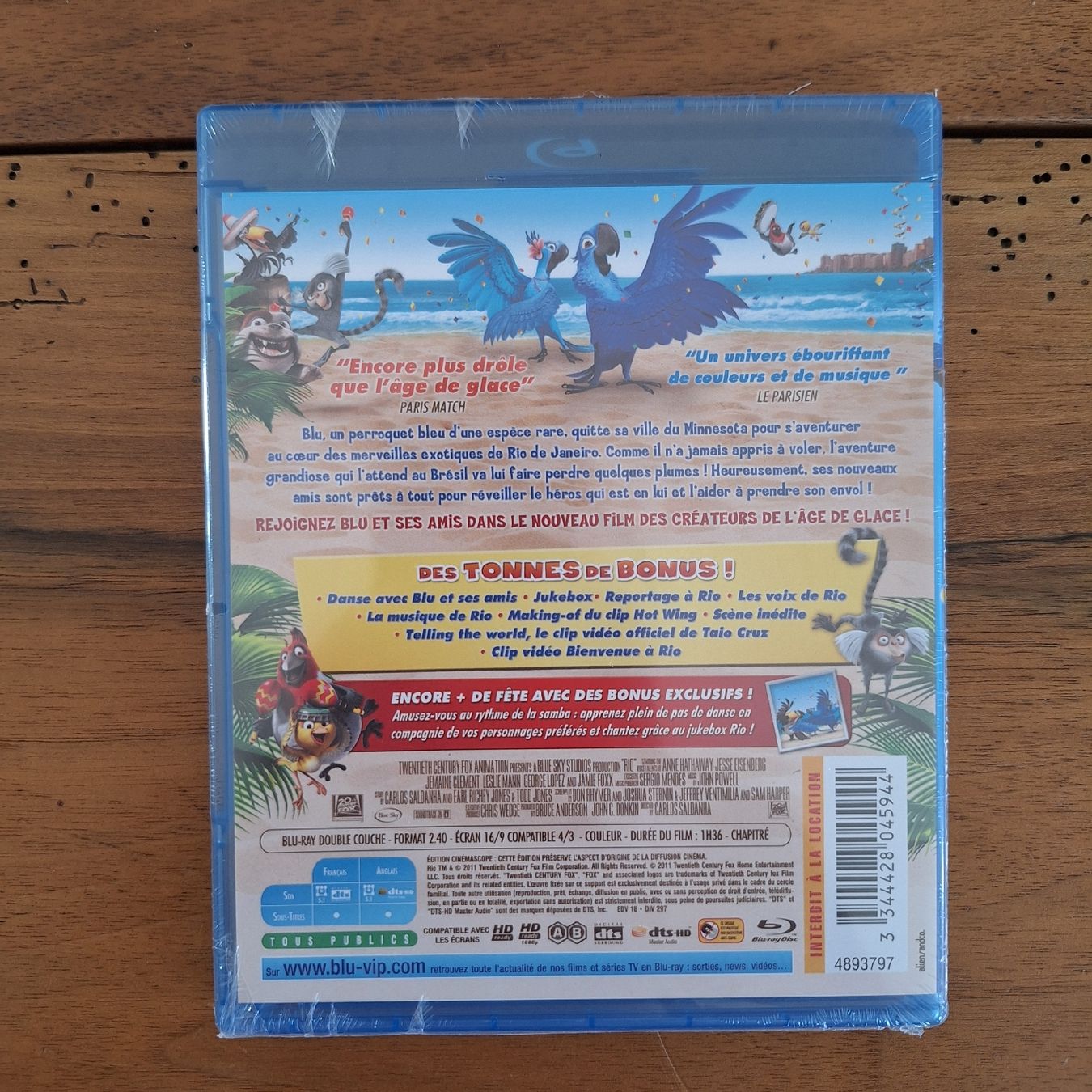 Tutti i DVDs: Rio - Bluray - NEUF – Nuovo e nell'imballaggio originale da Porrentruy venduto da Ikoss 1