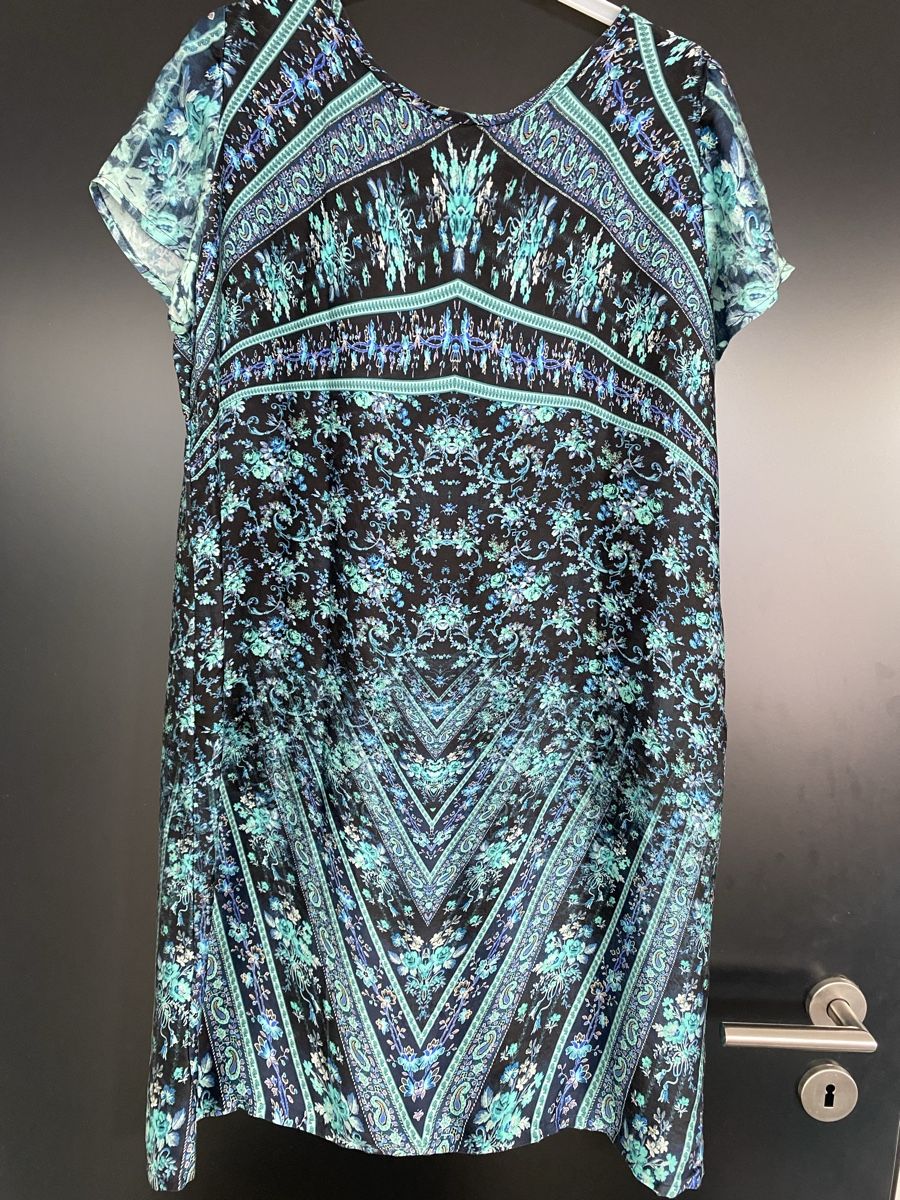 Vestiti: Sommerkleid schwarz-türkis Gr. 44 – Usato da Meggen venduto da 6003Luzern 1