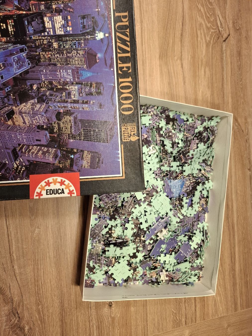 Educa Puzzle: Puzzle 1000 Stadt (NEON) – Usato da Dintikon venduto da sin_2yrp 1