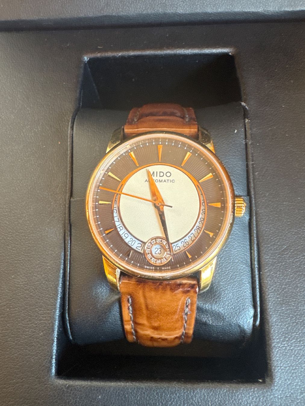 Mido Orologi: Superbe Mido Baroncelli Automatic avec diamants – Usato da Erde venduto da CBarts 1