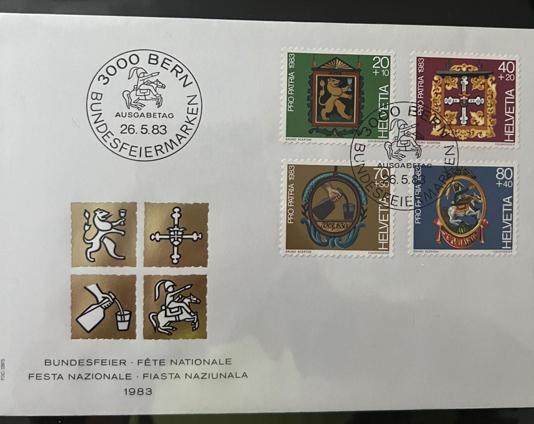 Tutti i francobolli: Erstagsbrief 1983 – Usato da Rotkreuz venduto da Parcore