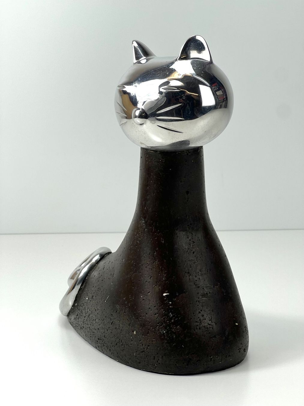 Statuette: PR RAM/DESIGN Skandinavische Design-Katzenfigur massiv – Usato da Zürich venduto da Arche_Brockenhaus 3