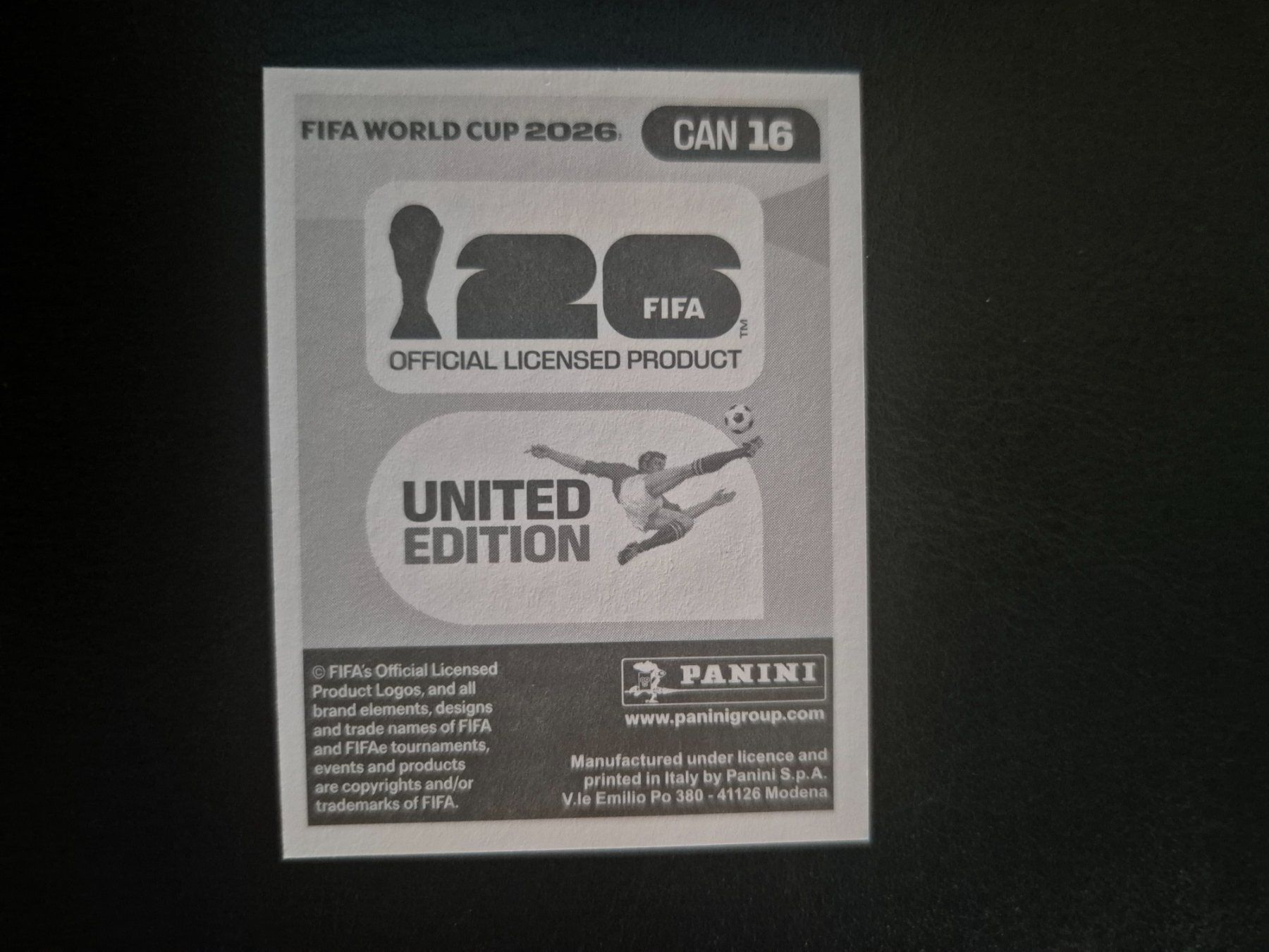Panini Carte collezionabili: Panini WM 26 CAN 16 – Nuovo (secondo la descrizione) da Rorschacherberg venduto da AJ3108 1