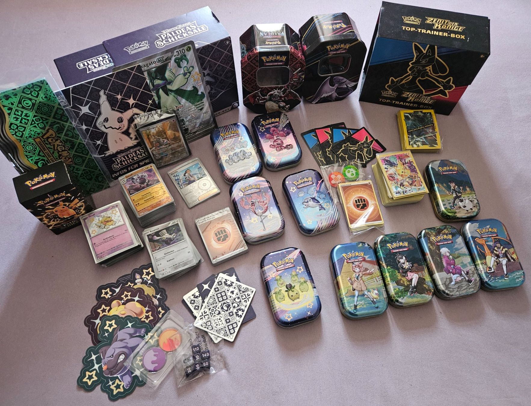 Pokémon Carte collezionabili: Pokémon Sammlung Paldeas Schicksale &Zenit der Könige ca.400 – Nuovo (secondo la descrizione) da Basel venduto da angel0910