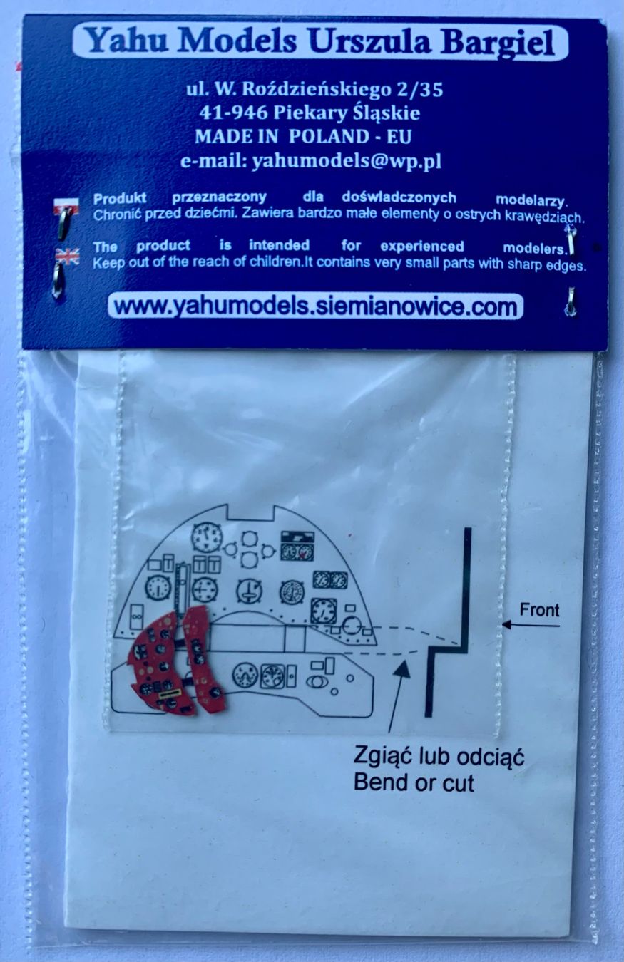 Kit di modellismo & Modellini statici: Yahu Instrumentenpanel; Gladiator Mk.I – Nuovo e nell'imballaggio originale da Suhr venduto da schoblobloch 1