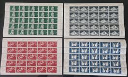 1948 : Serie Nr. 281 - 284 im Bogen, postfrisch **