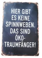 SPINNWEBEN = TRAUMFÄNGER  -  Blechschild   (neu, OVP)