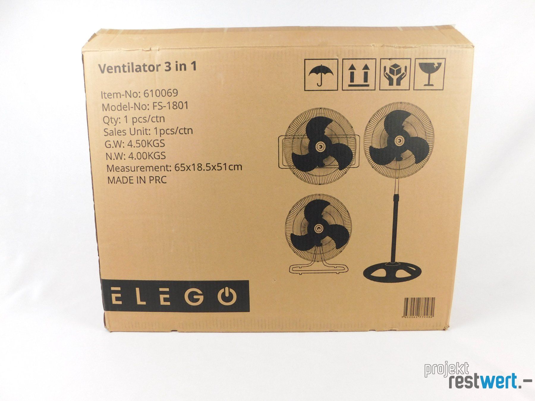 Ventilatoren: 3 in 1 Ventilator von ELEGO – Gebraucht aus Bülach von restwert_buelach 5