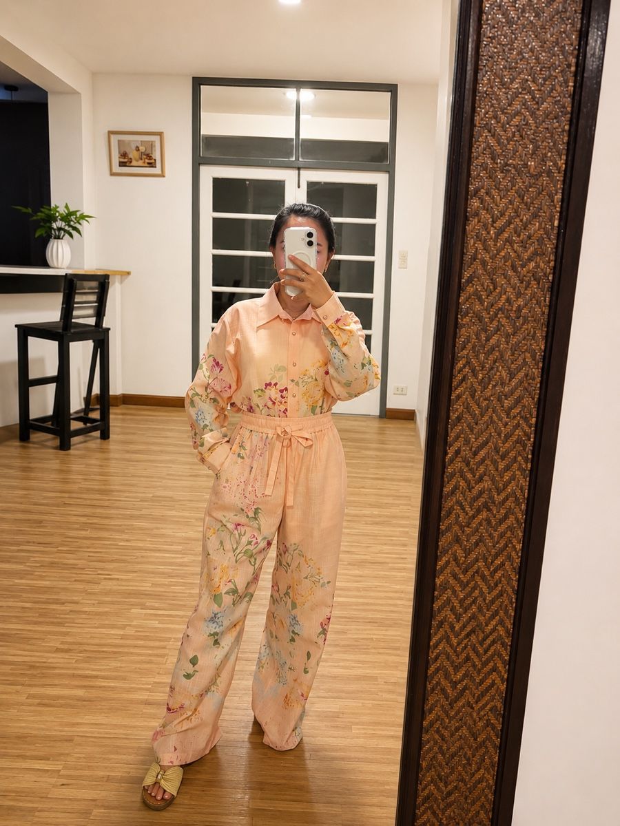 Kleiderpakete: Linen Blend Blouse & Pants [Freesize] – Neu (gemäss Beschreibung) aus St.Josefen von lop_lh8d 1