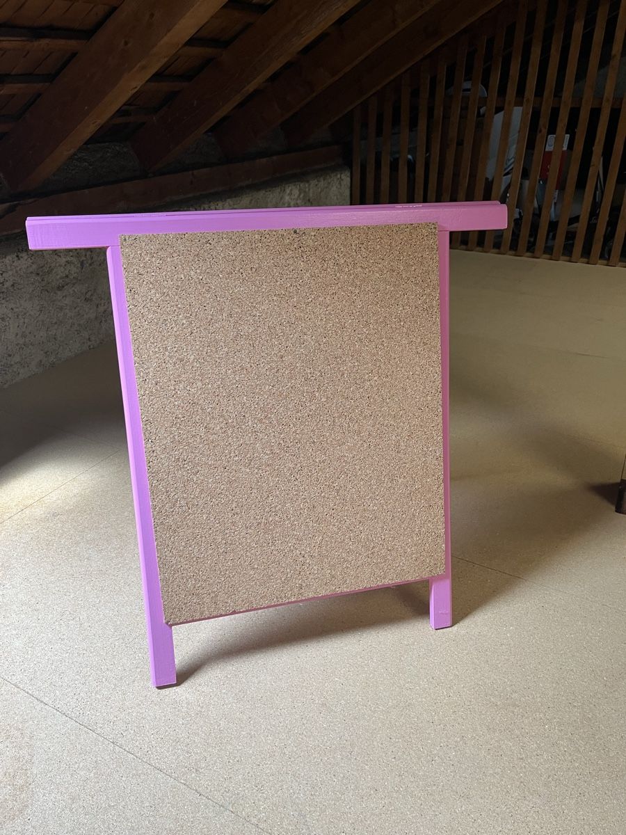 Lavagne: Pinwand Rosa Holz/ Doppelseitig Pinwand – Usato da Uster venduto da Corina0111114 3
