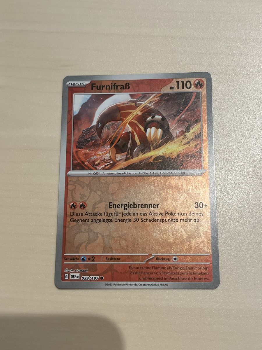 Pokémon Carte collezionabili: Furnifrass 039 Reverse Holo OBF – Nuovo (secondo la descrizione) da Aarburg venduto da Barnetta07