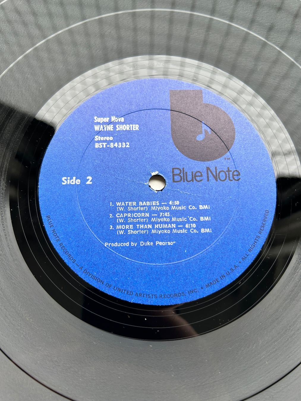 Vinyles: Wayne Shorter Super Nova  Blue Note LP – D'occasion à Lausanne par Pask1 3