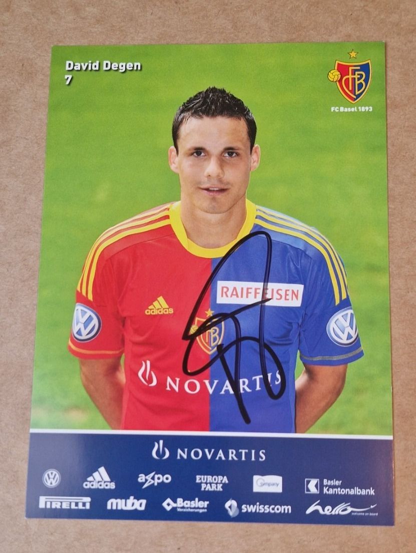 Autographes: David Degen - FC Basel 2012/13 – D'occasion à Menziken par Autogramme