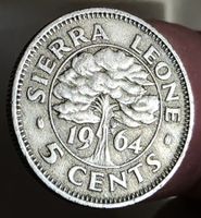 SIERRA LEONE 5 CENTS 1964 *RAR*