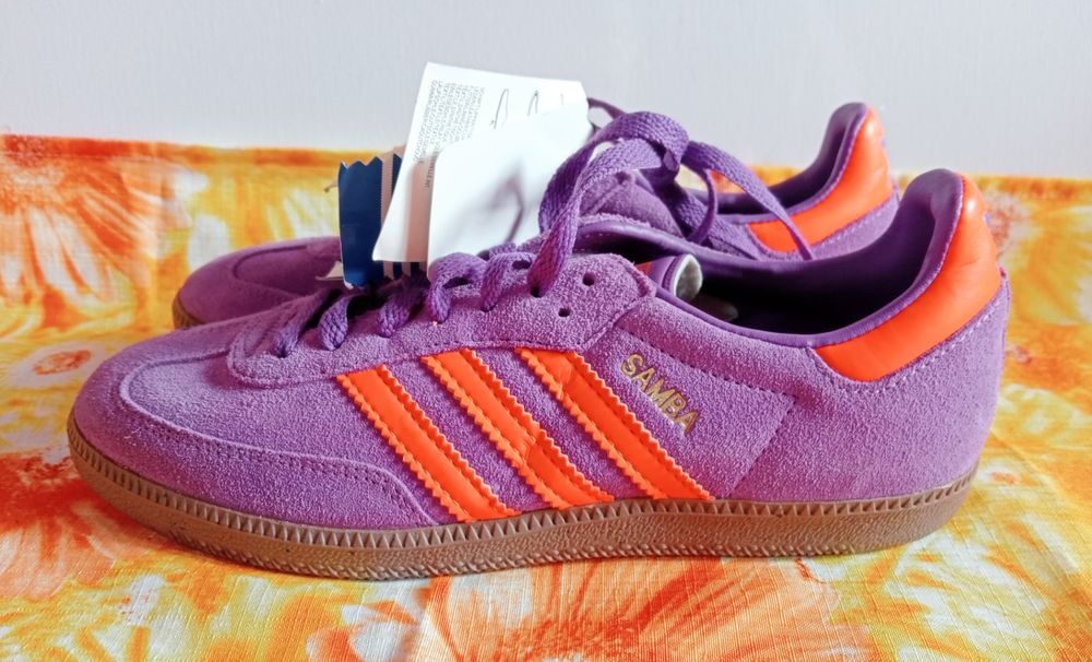 Adidas samba store lila orange