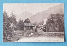 Brünig Bahn - Dampfzug beim Aufsgtieg - Schynberg - 1907