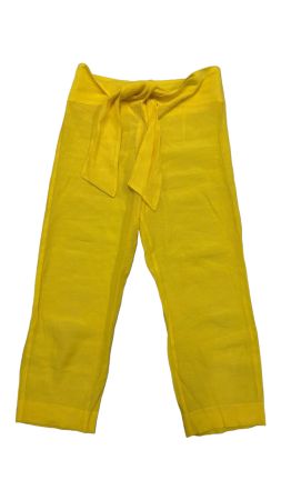 Mango Sommerhose XS Lyocell Strandhose gelb leicht