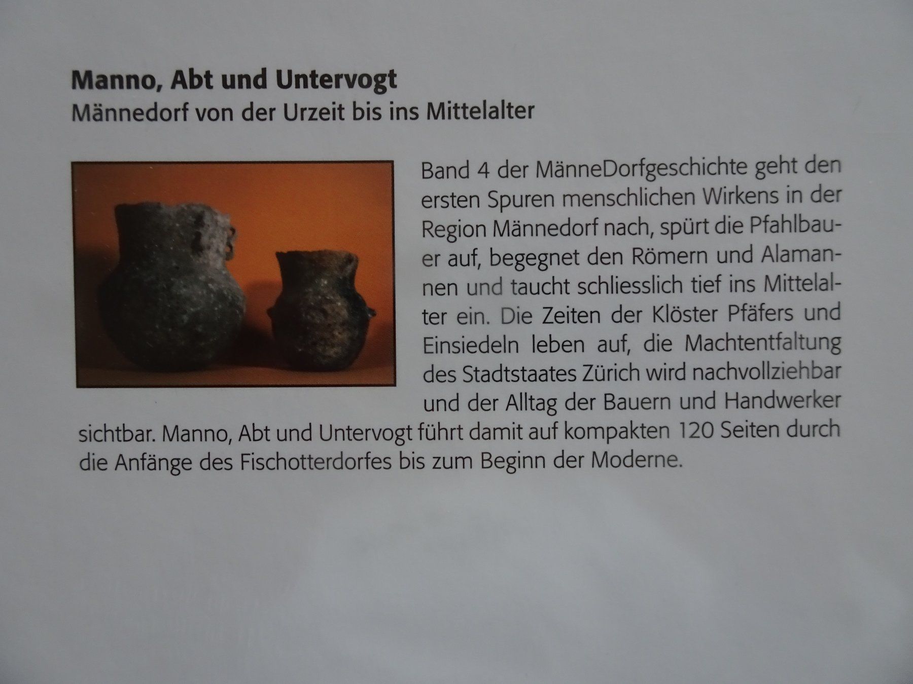 Bücher: Männedorf von der Urzeit bis ins Mittelalter – Neu und originalverpackt aus männedorf von purzelchen 1