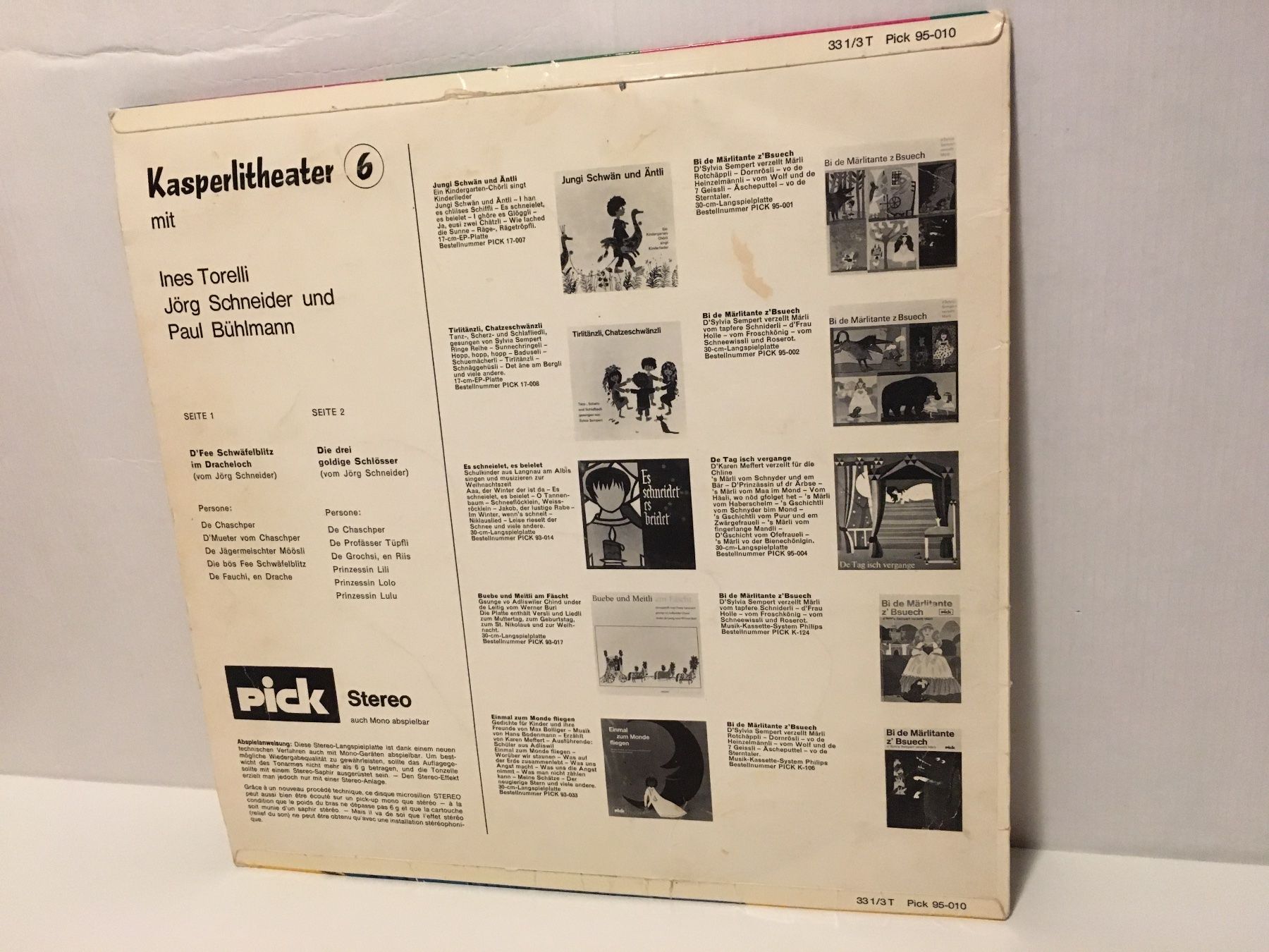 Dischi in vinile: Schallplatte - Kasperlitheater Nr. 6 - Pick - 1969 – Usato da Andwil SG venduto da Rainboli 1