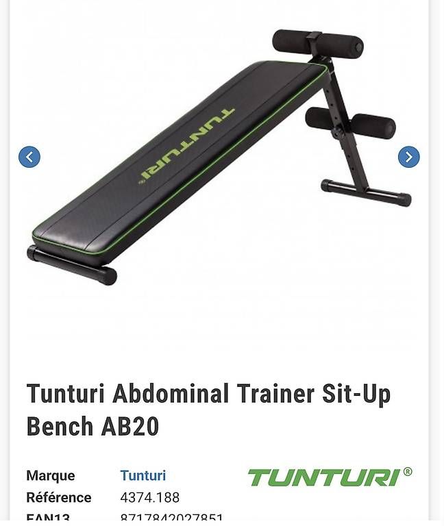 Hometrainer: Turtur Banc Abdominal – Gebraucht aus Nyon von VD11205ch