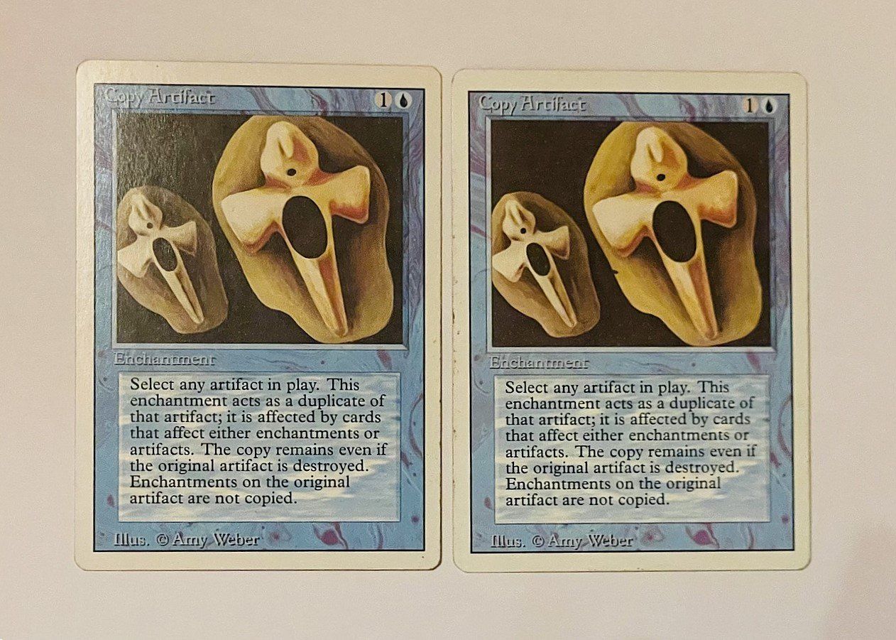 Magic The Gathering Cartes à collectionner: Magic The Gathering Copy Artifact 2x Revised – D'occasion à Duggingen par nad_6yzh