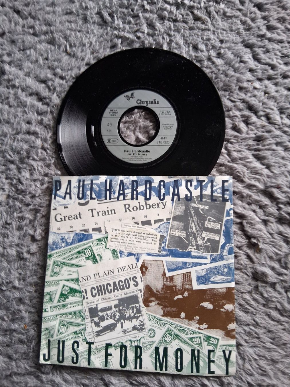 Dischi in vinile: PAUL HARDCASTLE      JUST FOR MONEY    7NER SINGLE – Usato da Wetzikon ZH venduto da Ramones01