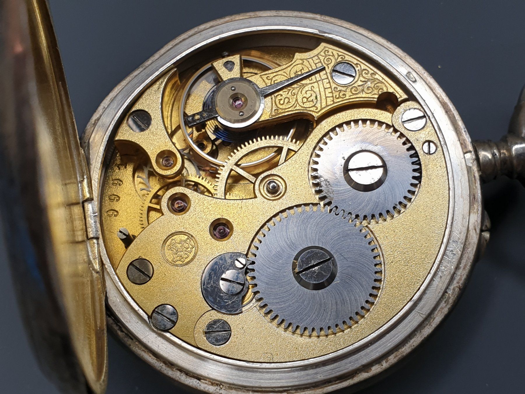Orologi: Silberne Taschenuhr - 47mm – Usato da Neyruz FR venduto da Flyback 6