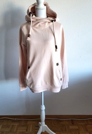 Kuscheliger Damen Kapuzenpullover Gr. XL, Rosé