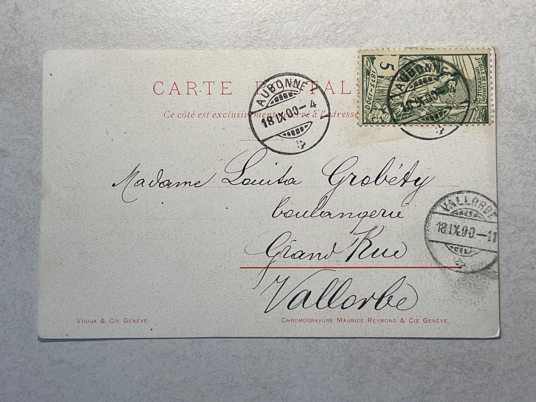 Ansichtskarten: Alte Ansichtskarte Glavadal, um 1900, Graubünden, Schweiz – Gebraucht aus Strengelbach von Aschatan5 1