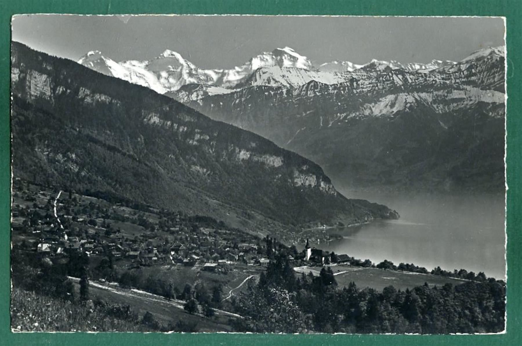 Cartoline postali: Sigriswil, Thunersee, Eiger, Mönch, ungelaufen, ca. 1942 – Usato da Sargans venduto da Hausi1951